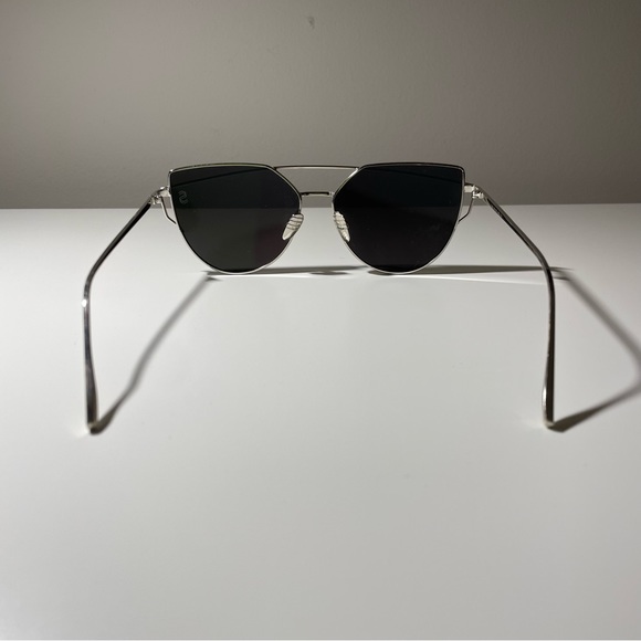 Sequin Sand Barcelona Sunglasses, Chrome, 64-19-140, EUC - Picture 2 of 6